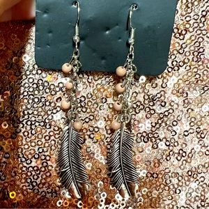 Dangle Feather Earrings